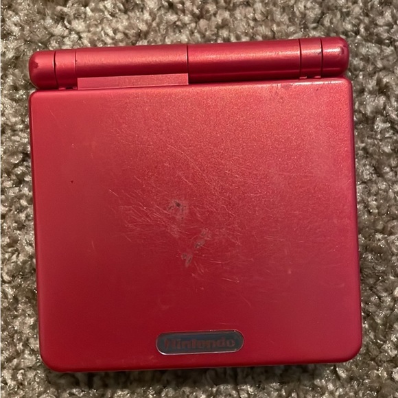 Nintendo Gameboy Advance SP Flame Red No Charger - Picture 3 of 3